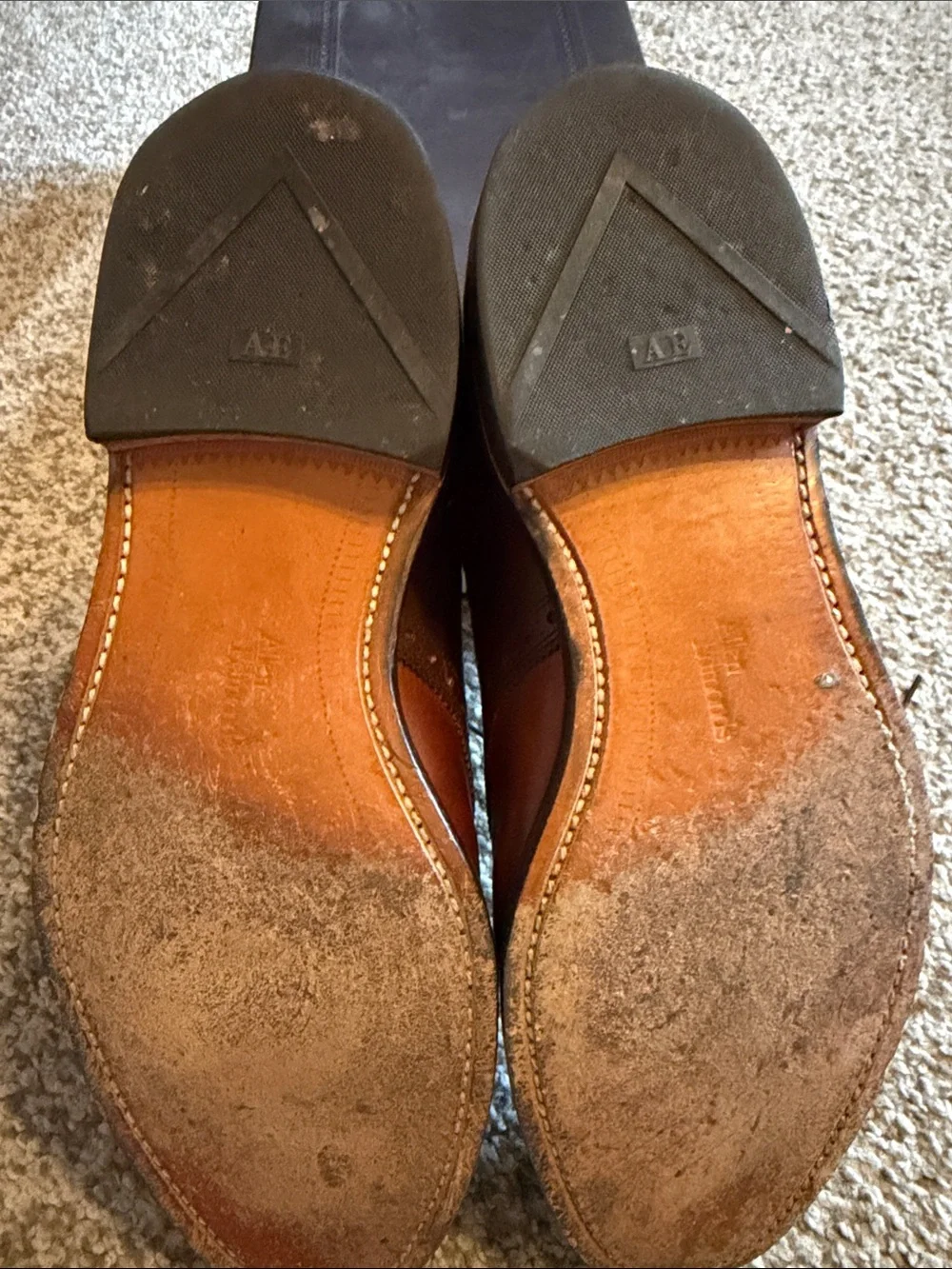 Allen Edmonds Two-Tone Brown Shelton  Wingtip Oxfords 10.5